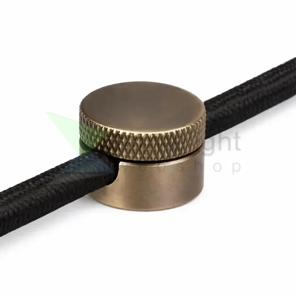 Antik bronz csavaros vezetékrögzítő Ø22 mm méretben