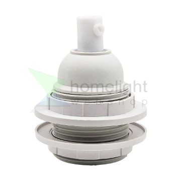 Búratartó gyűrűs fehér bakelit foglalat 250V 4A