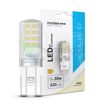 Modee Lighting LED Izzó G9 Alumínium 2,6W 4000K (320 lumen) ERP B1