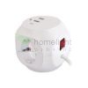 Technik Professional Elosztó Kocka 3 utas 1,5m kábel (1,5mm2) + USB C/A 16A