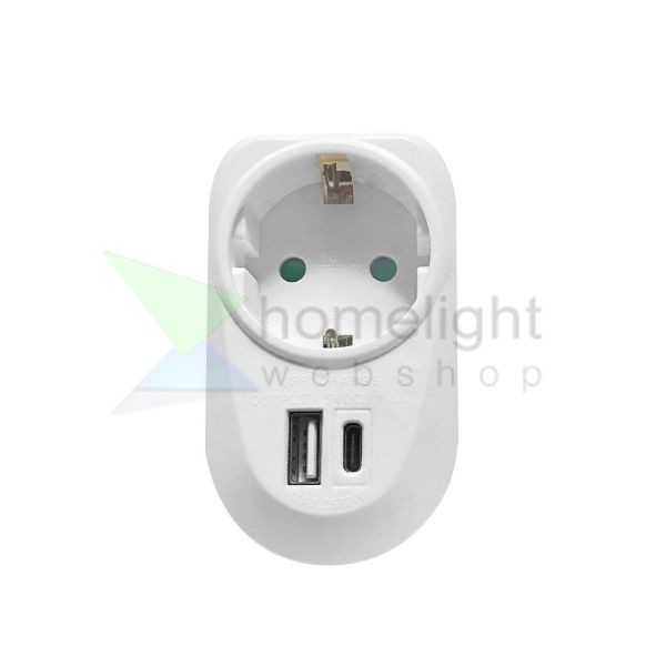 Technik Professional Elosztó Fali 1 utas + USB-A+C 16A