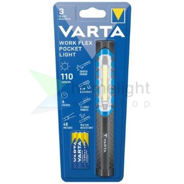 VARTA Work Flex Elemlámpa Pocket (+3AAA) (110 lumen)