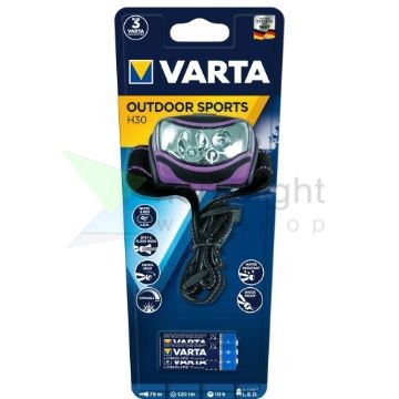 VARTA Fejlámpa Outdoor Sports H30 (+3AAA)