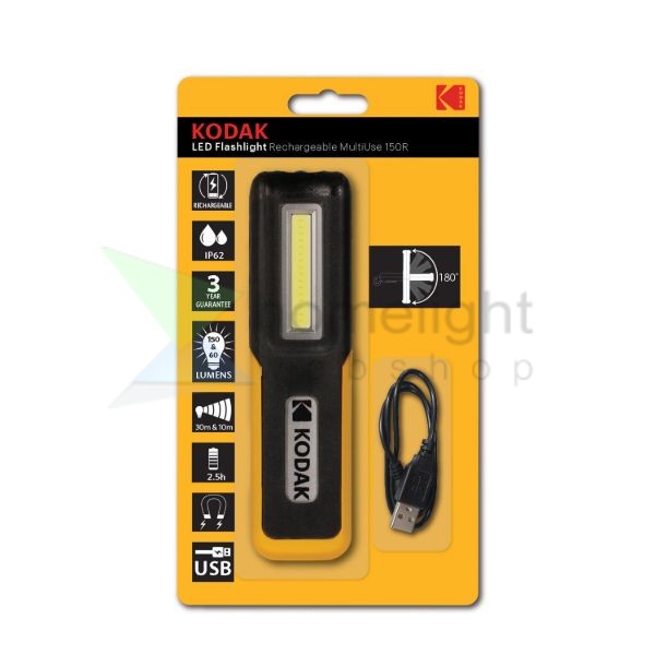 Kodak Elemlámpa MultiUse 150 (akkumulátoros) (150+60 lumen)