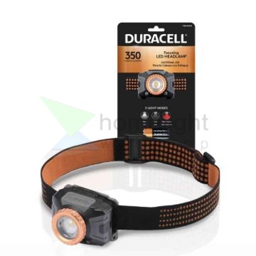 Duracell Fejlámpa DH350SE Fókuszálható (+3AAA) IPX4 (350 lumen) B1