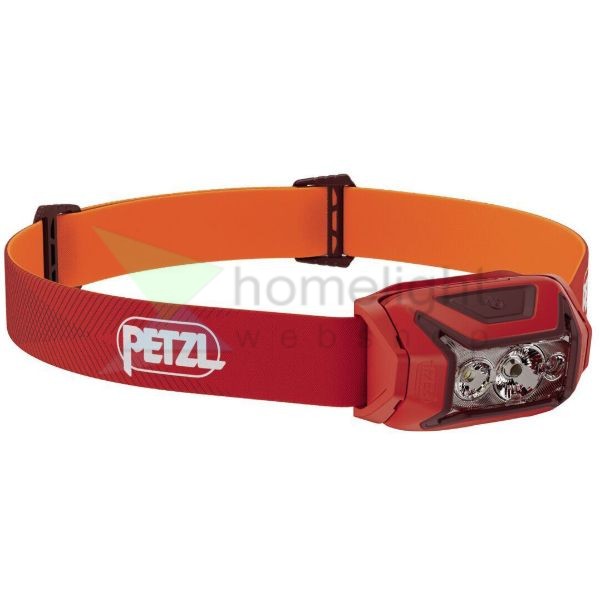 Petzl Fejlámpa ACTIK 2025 (+3AAA - tartozék) (450 lumen) Piros