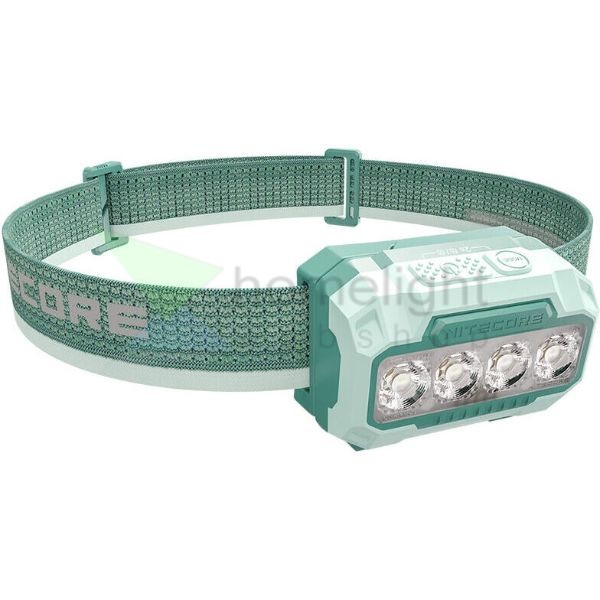Nitecore Fejlámpa HA23UHE (3x AAA/akkumulátor) 4x MCT UHE LED (600 lumen) Zöld