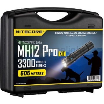 Nitecore Vadászlámpa Szett MH12 PRO (+1x 21700) UHi 40 LED (3300 lumen)
