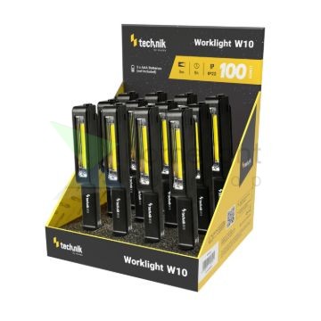 Technik Elemlámpa W10 (3xAAA/nem tartozék) COB (100 lumen) 12db/display