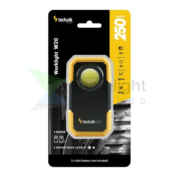 Technik Elemlámpa W20 (3xAAA/nem tartozék) COB (250 lumen)