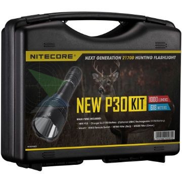 Nitecore Vadászlámpa Szett NEW P30 Economic (+1x21700) CREE XP-L HI V3 (1000