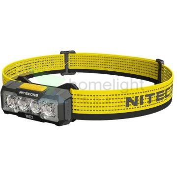 Nitecore Fejlámpa NU27 (akkumulátoros - tartozék) 4x UHE LED (600 lumen) Fekete