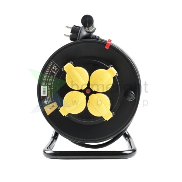 Technik Industrial Kábeldob 4-er 25m 1,5mm2 H07RN-F (IP44) 16A